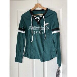NWT Philadelphia Eagles Fanatics Lace Up T Shirt Women's